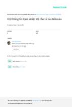 hệ thống ổn định nhiệt cho tủ lưu trữ máu