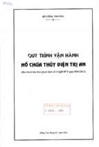 Quy trinh van hanh ho chua thuy dien tri an