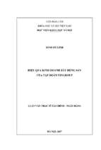 Hiệu quả kinh doanh bất động sản của tập đoàn vingroup