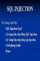 Bài 7 tl ôn thi viên chức y tế chuyên ngành công nghệ thông tin sql injection