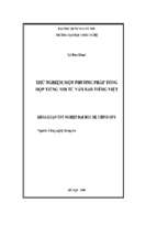 Khóa luận thử nghiệm một...i từ văn bản tiếng việt
