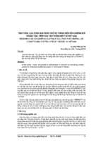 TÍNH TOÁN, LỰA CHỌN GIẢI PHÁP CHO HỆ THỐNG ĐIỀU HÒA KHÔNG KHÍ TRUNG TÂM TRÊN TÀU THUỶ ĐÓNG MỚI TẠI VIỆT NAM
