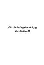 Căn bản hướng dẫn sử dụng MicroStation SE