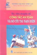 CÔNG TÁC AN TOÀN VÀ SƠ CỨU TAI NẠN ĐIỆN