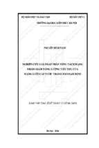 NGHIÊN CỨU GIẢI PHÁP PHÂN VÙNG TÁCH MẠNG NHẰM GIẢM NĂNG LƯỢNG TIÊU THỤ CỦA MẠNG LƯỚI CẤP NƯỚC THÀNH PHỐ NAM ĐỊNH