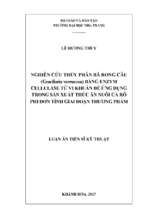 Nghiên cứu thủy phân bã rong câu (gracilaria verrucosa) bằng enzyme cellulase từ vi khuẩn để ứng dụng trong sản xuất thức ăn nuôi cá rô phi đơn tính giai đoạn thương phẩm