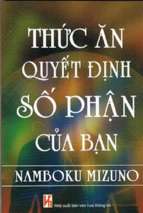 Thức ăn quyết định số phận của bạn