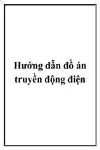 Hướng dẫn đồ án truyền động điện