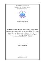 Nghiên cứu ảnh hưởng của mật độ, thức ăn và chế phẩm sinh học đến tỷ lệ sống, thời gian biến thái của ấu trùng ghẹ xanh portunus pelagicus (linnaeus, 1776) tại kiên giang