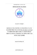 đánh giá tăng trưởng và tỷ lệ sống của các gia đình tôm càng xanh (macrobrachium rosenbergii) từ nhóm tôm chọn giống và nhóm tôm tự nhiên tại trung tâm quốc gia giống thủy sản nước ngọt nam bộ