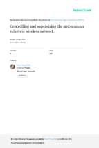 No.6controllingandsupervisingtheautonomousrobotviawirelessnetworkwritting