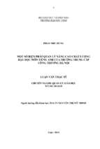 Một số biện pháp quản lý nhằm nâng cao chất lượng dạy học môn tiếng anh của trường trung cấp công thương hà nội luận văn thạc sĩ khoa học giáo dục