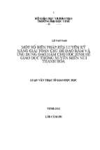 Một số biện pháp rèn luyện kỹ năng giải toán chủ đề đạo hàm và ứng dụng đạo hàm cho học sinh hệ giáo dục thường xuyên miền núi thanh hóa luận văn thạc sỹ giáo dục học