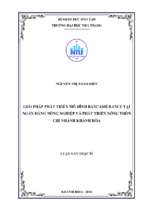 Giải pháp phát triển mô hình bancassurance tại ngân hàng nông nghiệp và phát triển nông thôn   chi nhánh khánh hòa