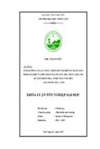 ảnh hưởng của sự phát triển đô thị đến sử dụng đất nông nghiệp và đời sống người dân tại thị trấn chợ chu, huyện định hóa, tỉnh thái nguyên giai đoạn 2012   2016.