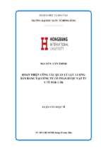 Hoàn thiện công tác quản lý lực lượng bán hàng tại công ty cổ phần dược vật tư y tế đắk lắk