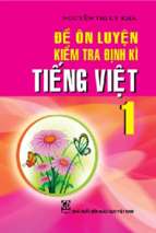 đề ôn luyện kiểm tra định kì tiếng việt 1