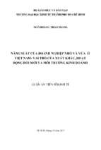 Năng suất của doanh nghiệp nhỏ và vừa ở việt nam vai trò của xuất khẩu, hoạt động đổi mới và môi trường kinh doanh