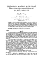 Nghiên cứu chế tạo và khảo sát tính chất vật liệu polyme nanocompozit trên cơ sở polyaniline và graphit