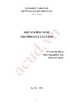 Một số công nghệ thi công nhà cao tầng   pgs. ts. lê kiều, 253 trang