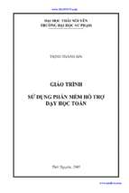 Su dung phan mem ho tro day hoc toan