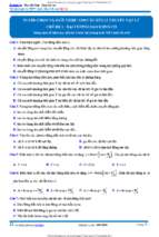 Câu hỏi lý thuyết đại cương dao động cơ, thầy đỗ ngọc hà