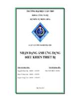 Nhận dạng ảnh ứng dụng điều khiển thiết bị