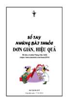 SỔ TAY NHỮNG BÀI THUỐC ĐƠN GIẢN HIỆU QUẢ TẬP 1