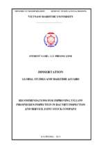 Recommendations for improving yellow phosphorus inspection in dai viet inspection and service joint stock company