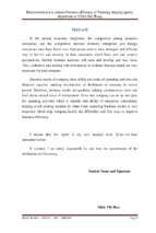 Recommendation to enhance business efficieny of namsung shipping agency department at vosa hai phong