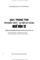 Ebook 100% trọng tâm ôn kiến thức   luyện kỹ năng ngữ văn 12, megabook