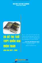 24 đề thi thử thptqg toán 2018, lovebook