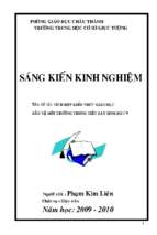 SÁNG KIẾN KINH NGHIỆM TÍCH HỢP KIẾN THỨC GIÁO DỤC BẢO VỆ MÔI TRƯỜNG TRONG TIẾT DẠY SINH HỌC 9