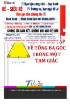 Một số bài tập về tổng ba góc trong một tam giác