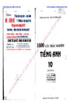 1600 câu trắc nghiệm tiếng anh 10 (có đáp án) phần 1