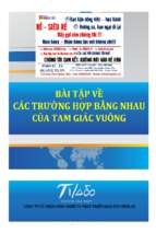 Bài tập về các trường hợp bằng nhau của tam giác vuông