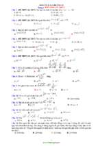 Bài tập trắc nghiệm chương 2 hàm số lũy thừa, hàm số mũ và lôgarit giải tích lớp 12 có đáp án