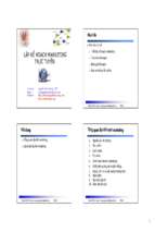 LẬP KẾ HOẠCH MARKETING TRỰC TUYẾN 