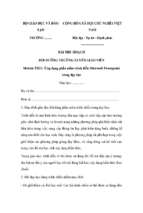 Bài thu hoạch bồi dưỡng thường xuyên tiểu học module 18