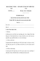 Bài thu hoạch bồi dưỡng thường xuyên tiểu học module 21