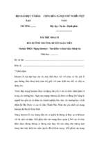 Bài thu hoạch bồi dưỡng thường xuyên tiểu học module 20