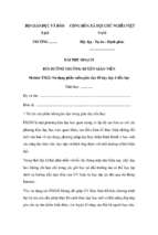 Bài thu hoạch bồi dưỡng thường xuyên tiểu học module 19