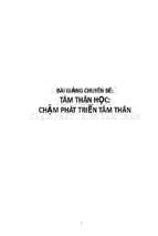 Tâm thần học chậm phát triển tâm thần