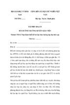 Bài thu hoạch bồi dưỡng thường xuyên tiểu học module 14