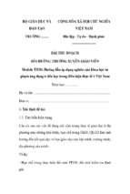 Bài thu hoạch bồi dưỡng thường xuyên tiểu học module 30