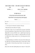 Bài thu hoạch bồi dưỡng thường xuyên tiểu học module 5