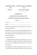 Bài thu hoạch bồi dưỡng thường xuyên tiểu học module 27