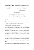 Bài thu hoạch bồi dưỡng thường xuyên tiểu học module 5