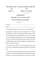 Bài thu hoạch bồi dưỡng thường xuyên tiểu học module 6