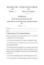 Bài thu hoạch bồi dưỡng thường xuyên tiểu học module 35